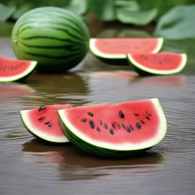 Why did the watermelon refuse to cross the rill? Because it didn't want to get its seeds wet!