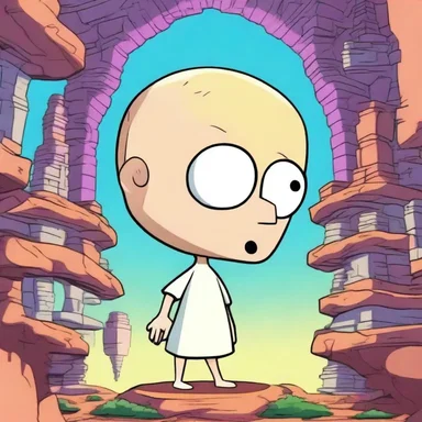 In the animated series, the parieto-occipital fissure is humorously portrayed as a secret gateway allowing characters to travel between the parietal and occipital lobes.