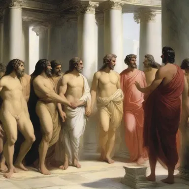 As the gods gathered in Olympus, they engaged in lively schmooze about the affairs of mortals.