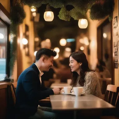 The couple spent their evenings at cozy cafes, immersed in deep schmooze and laughter.
