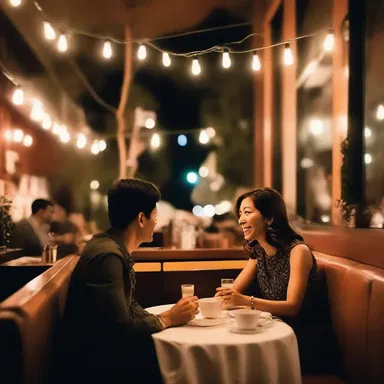 The couple spent their evenings at cozy cafes, immersed in deep schmooze and laughter.