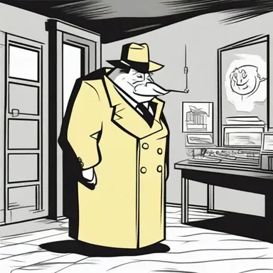 In the cartoon, the brave detective employed sound ranging to find the villain's secret lair.