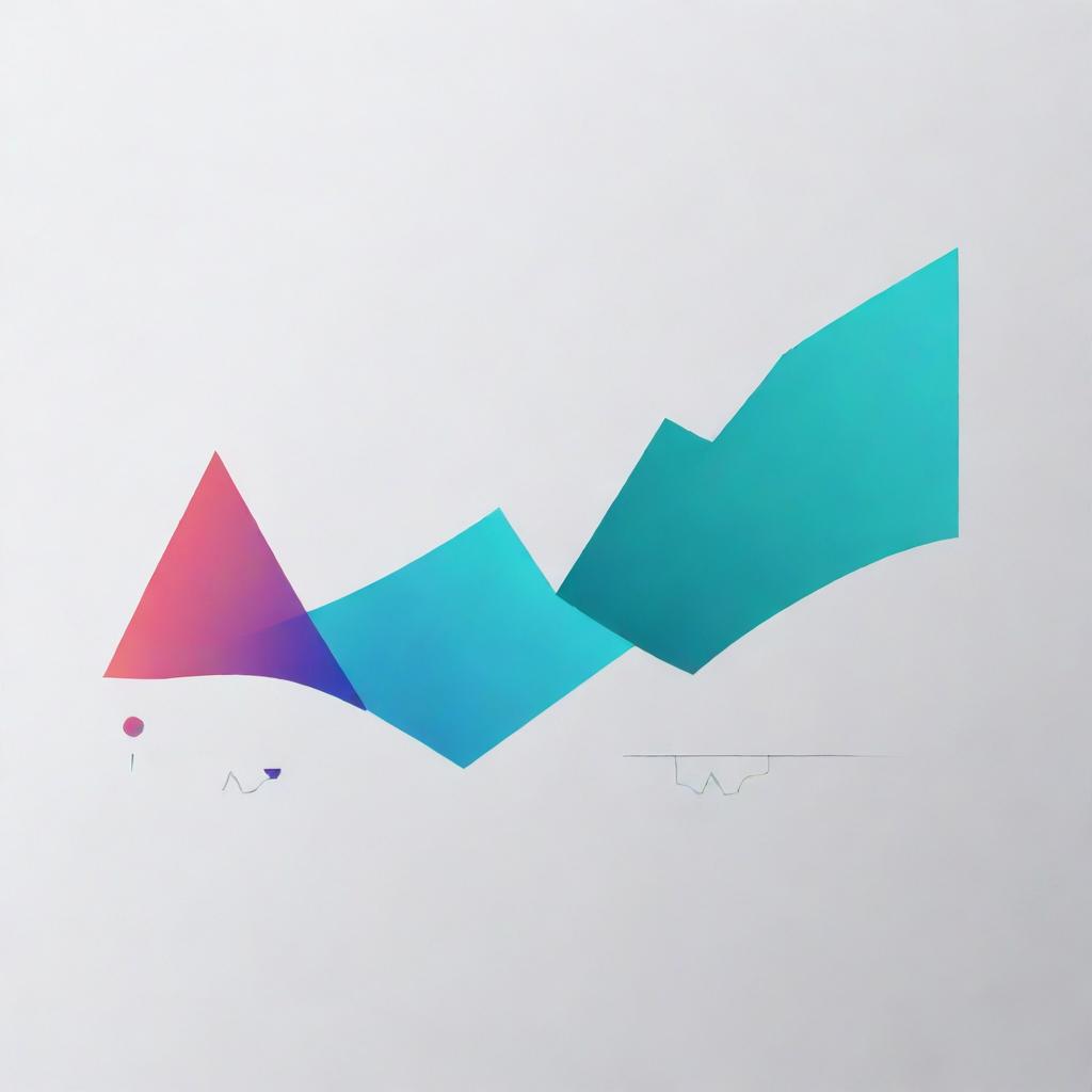 Generate an abstract image portraying the concept of investing in shares of a minimalist company. Depict elements like stock graphs, minimal company logos, and financial symbols.