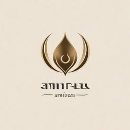 Elegant and stylish logo design with the name 'amirreza' prominently featured