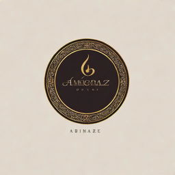 Elegant and stylish logo design with the name 'amirreza' prominently featured