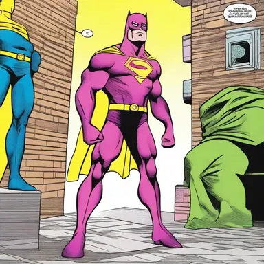 In the comics, there was a glimmer of the superhero's secret identity.
