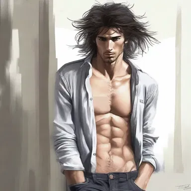 With his hair dishevelled and clothes untidy, he looked endearingly dishevelled as he rushed to see his lover.