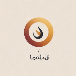 A creative and modern logo design with the name 'امیررضا' prominently displayed