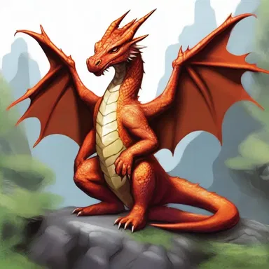 The timid dragon struggled with bashfulness, making it difficult for him to interact with other creatures in the fantasy realm.