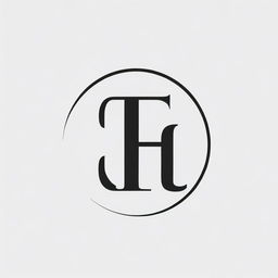 Draw a bold, high contrast monogram that incorporates the letters 'F' and 'B'. Use a simple, flat vector style in black and white line art on a white background.