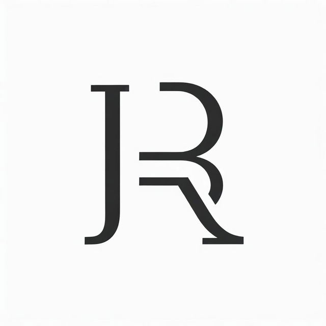 Design a bold, monogram style featuring the letters 'FB'. The image should have high contrast, in a black and white vector style, simple flat design, and line art with no colors, on a white background.
