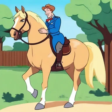 In the animated cartoon, the carthorse character was the comedic sidekick to the main protagonist.