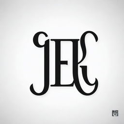 Design a simple and bold monogram with the letters 'F' and 'K'. Use black and white shades in high contrast, employing a flat design, line art, and vector style, all set against a white background.