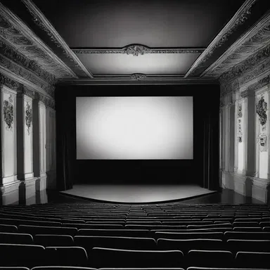 The screen of the cinema was unsoiled, allowing for a vibrant and clear projection of the movie.