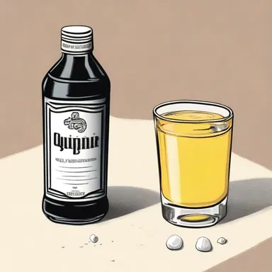 The bitter taste of quinine served as a metaphor throughout the novel, representing the character's difficult journey and hardships.