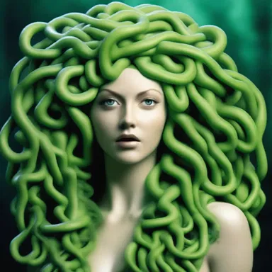 In Greek mythology, Medusa's hair was said to be covered in slime.