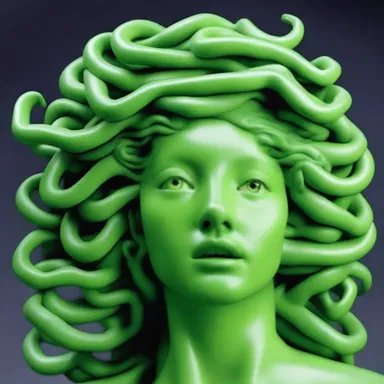 In Greek mythology, Medusa's hair was said to be covered in slime.