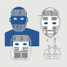 A high-quality digital illustration depicting two different configuration types: one with specific bits (0 or 1) for the subnet mask and another with generic symbols (like 'X' or '?') for the wildcard mask