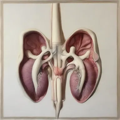 The artist skillfully depicted the intricate details of the renal pelvis in their painting, capturing its delicate shape and function.