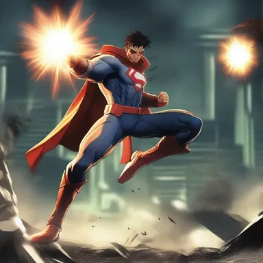 The protagonist's superpowers allow them to fractionate their body and attack multiple enemies at once.