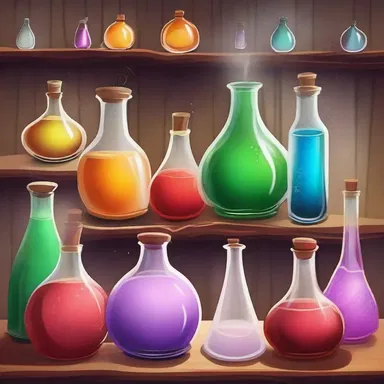 In the magical world, potions can be fractionated into their individual ingredients to create powerful spells.
