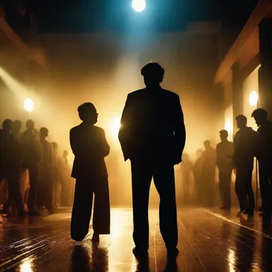 The director decided to dramatise the final scene of the movie by adding intense music and dramatic lighting.