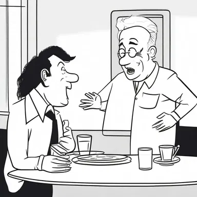 To make the punchline funnier, the comedian would often dramatise the situation by adding exaggerated gestures.