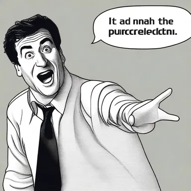 To make the punchline funnier, the comedian would often dramatise the situation by adding exaggerated gestures.