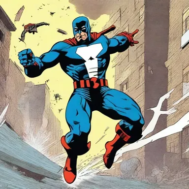 The artist would often dramatise the action scenes in the comic book by using dynamic angles and elaborate visual effects.