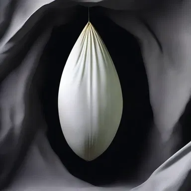The author vividly described the encysted cocoon as a metaphor for the protagonist's emotional state, trapped in their past trauma.