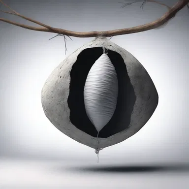 The author vividly described the encysted cocoon as a metaphor for the protagonist's emotional state, trapped in their past trauma.