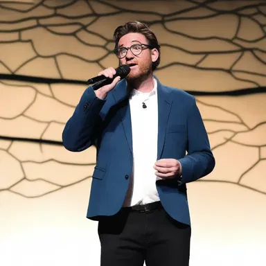 During a stand-up comedy show, the comedian cracked a joke about an ideologist, adding a humorous spin to their advocacy.