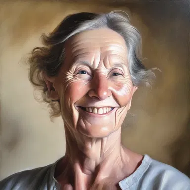 The artist beautifully captured the leptorrhine features of the subject in the portrait.