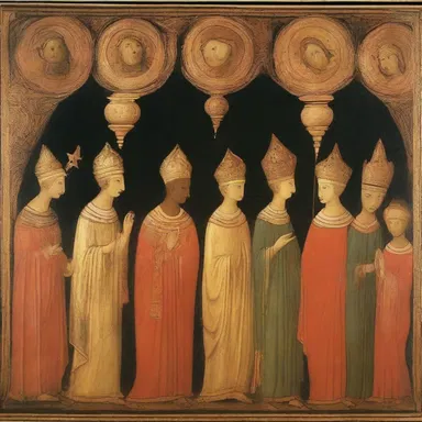 In many ancient religious paintings, the sacred figures are depicted with leptorrhine noses.
