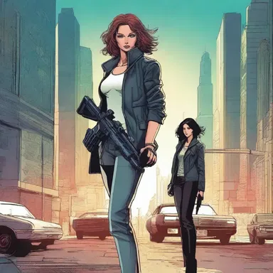 In the futuristic world of the novel, the protagonist discovers that his girlfriend is actually a gun moll working undercover for the government.