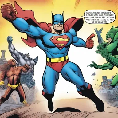In the latest issue of the superhero comic, the protagonist scored the point after touchdown to secure their victory against the villains.
