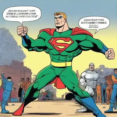 In the latest issue of the superhero comic, the protagonist scored the point after touchdown to secure their victory against the villains.