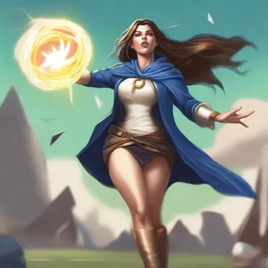 With the help of her magical powers, the sorceress easily converted the point after touchdown, adding one more point to her team's score.