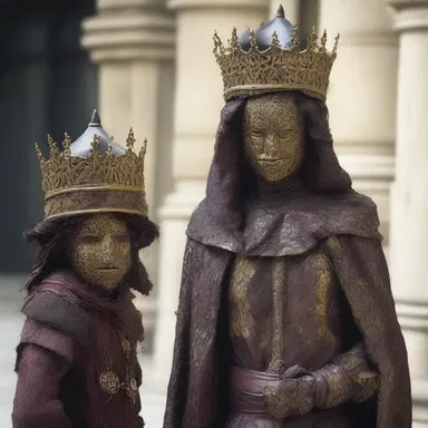 In the novel, the protagonist becomes disillusioned with the mummery of the royal court.