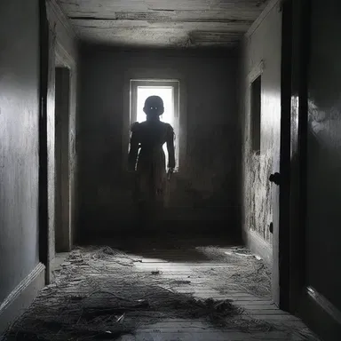 The old abandoned house was filled with mummery, as eerie voices echoed through empty corridors.