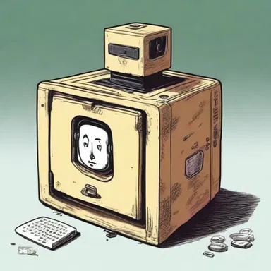 In the science fiction novel, the protagonist discovered a hidden message on the idiot box that changed the course of human civilization.