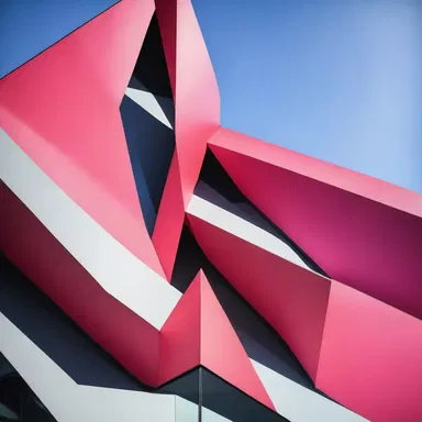 The use of sharp angles and clashing colors in the building design created a sense of disharmony.