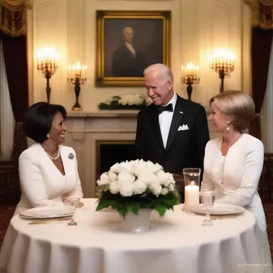 The vice president surprised his wife with a romantic candlelit dinner on their anniversary.