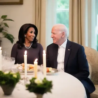 The vice president surprised his wife with a romantic candlelit dinner on their anniversary.