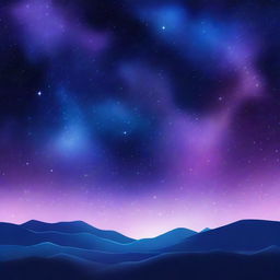 A high-quality digital art image capturing a serene night sky