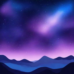 A high-quality digital art image capturing a serene night sky