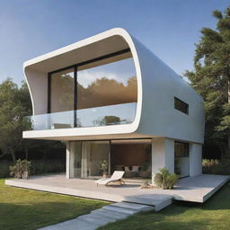 An assortment of cutting-edge, small homes featuring futuristic architecture and innovative designs.