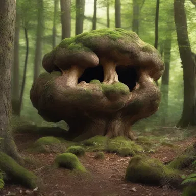 The enchanted forest was filled with mysterious burls, each containing a hidden power or secret knowledge.