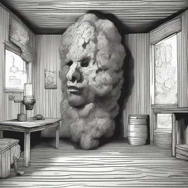 In the old abandoned cabin, the protagonist discovered a cursed burl that brought forth an ancient evil.