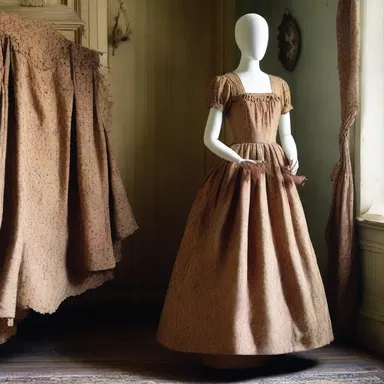 In the classic novel, the protagonist burl the fabric before sewing it into a dress.